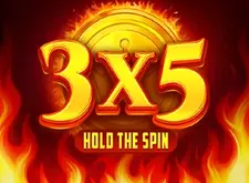 3x5 Hold The Spin logo