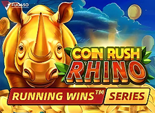 Coin Rush Rhino Running Wins logo