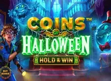 Coins of Halloween Hold and Win logo