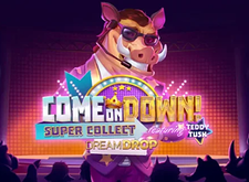 Come on Down Super Collect featuring Teddy Tusk logo
