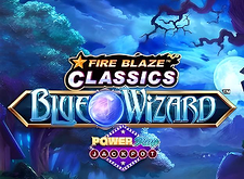 Fire Blaze Blue Wizard PowerPlay Jackpot logo