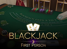 First Person Blackjack logo