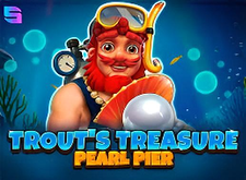 Trouts Treasure Pearl Pier logo
