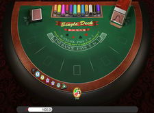 Saucify Single Deck Blackjack logo